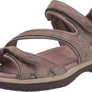 Women's Suede Sport Sandal 7.5 Adjustable Strappy Outdoor Comfort